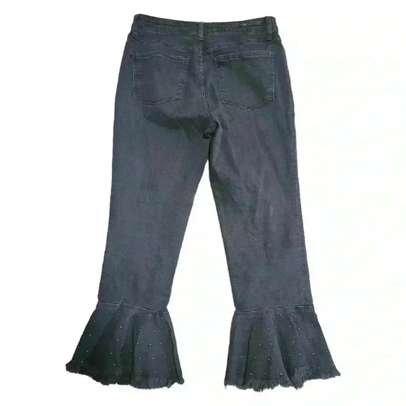 Anthropologie Pilcro and the Letterpress High Rise Black Denim Firework Jeans - Picture 3 of 5